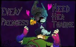 imp_midna, link, link_(twilight_princess), midna, nintendo