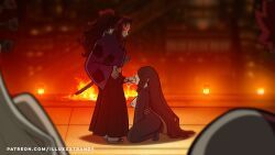 akaza_(kimetsu_no_yaiba), daki_(kimetsu_no_yaiba), kokushibo, michikatsu_tsugikuni, nakime