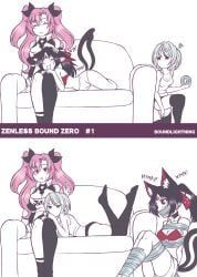 anby_demara, nekomiya_mana, nicole_demara, zenless_zone_zero, boundlightning