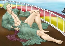 roronoa_zoro, one_piece, reito_raichi, 1boy, abs