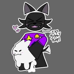 fan_character, gubby_(roblox), roblox, >w<, bestiality