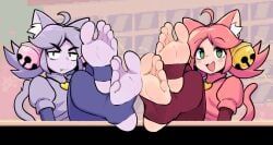 irritable_ghost_(deltarune), mad_mew_mew, pink_(deltarune), deltarune, deltarune_chapter_5