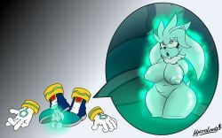 silver_the_hedgehog, sega, sonic_the_hedgehog_(series), myicrolewdz, big_breasts