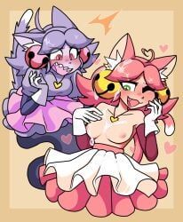irritable_ghost_(deltarune), mad_mew_mew, mew_mew_(undertale), pink_(deltarune), deltarune