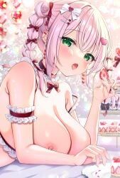original, miwa_uni, 1girl, armband, bent_forward