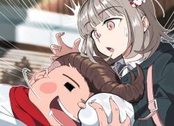 nanami_chiaki, teruteru_hanamura, danganronpa, danganronpa_2:_goodbye_despair, danganronpa_2x2