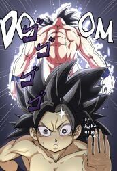 caulifla, son_goku, dragon_ball, dragon_ball_super, pseudocel
