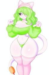 cattail_(pvz), plants_vs_zombies, pvz, spookiiis, big_breasts
