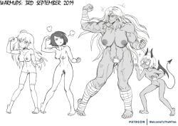 misako_(kunio-kun), oogami_sakura, pandora_(devils_candy), ricket_pantano, sakura_oogami