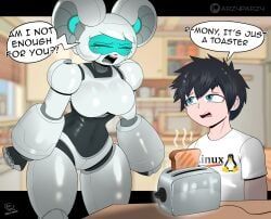 original_character, r-mony_(arzyparzy), tux_the_penguin, linux, arzyparzy