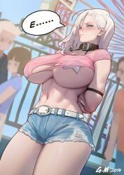 aibo_(gorgeous_mushroom), original, gorgeous_mushroom, arms_behind_back, bitch_taken_for_walk