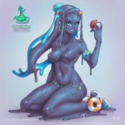 nessa_(pokemon), pokemon_trainer, pokemon, supersatanson, 1girls