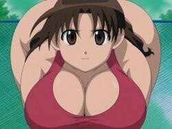 yukari_tanizaki, azumanga_daiou, 1girl, 1girls, ass_bigger_than_head