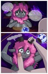 commonbleat, anthro, blush, bodypaint, bovid