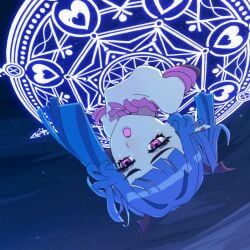 original_character, amplected, miko_desh, big_breasts, blue_hair