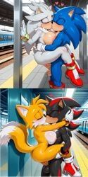shadow_the_hedgehog, silver_the_hedgehog, silvia_the_hedgehog, sonic_the_hedgehog, tails_the_fox