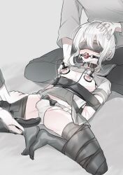 original, 1other, 2boys, arms_behind_back, ball_gag