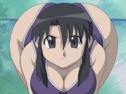 nyamo_minamo_kurosawa, azumanga_daiou, 1girl, 1girls, ass_bigger_than_head
