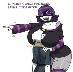 n_(murder_drones), uzi_(murder_drones), murder_drones, big_breasts, boobs