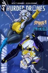 cyn_(murder_drones), invincible_(superhero), spider-man, v_(murder_drones), image_comics