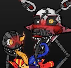 daycare_attendant_(fnaf), moondrop, nightmare_mangle, sundrop, five_nights_at_freddy's