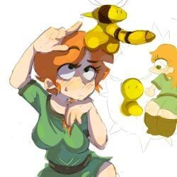 alex_(minecraft), bee_(minecraft), minecraft, drawpant, 1girls