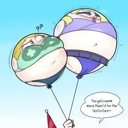 noh-buddy, balloon, balloon_inflation, big_breasts, inflation