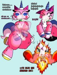 unikitty, unikitty!, unikitty_(series), trasher_art, breasts