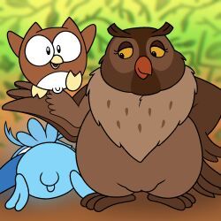 big_mama_(tfath), professor_owl, disney, the_fox_and_the_hound, nishi_oxnard