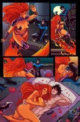 dick_grayson, koriand'r, nightwing, starfire, starfire_(comics)