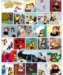 audrey_page, golden_girl, iris_lodell, sarah_sterling, silver_queen_(the_developing_adventures_of_golden_girl)