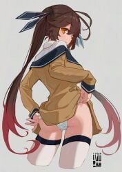 m14_(girls'_frontline), girls'_frontline, bouhuman, 1girls, ass
