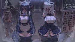 lappland_(arknights), texas_(arknights), arknights, kajoki, 2girls