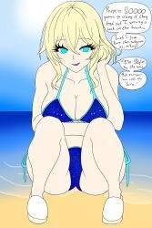 skyler, spector, beach, bikini, blonde_hair