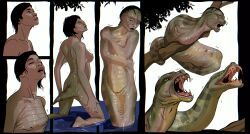gryf_(character), gryf, animal_genitalia, black_hair, breasts