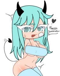 gacha_club, gacha_life, meow_shady2, bandaid_on_face, black_horns