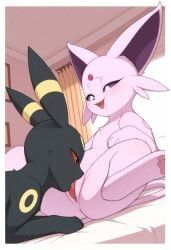 eeveelution, espeon, generation_2_pokemon, pokemon_(species), umbreon