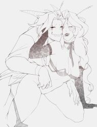 original_character, pierrot_(the_freak_circus), the_freak_circus, oneirocorrp, 3_horns