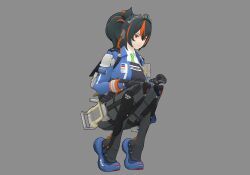 zhu_yuan, zenless_zone_zero, ducking, female, no_background