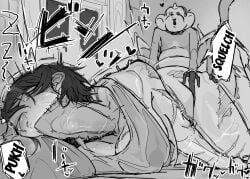 original, shirabe_shiki, 1boy, 1girls, :o