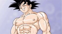 goku, son_goku, friz_don't_muv, cum_on_body, gay