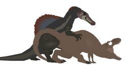 rexy_(jurassic_park), spinosaurus_(jurassic_park_3), jurassic_park, jurassic_park_(franchise), jurassic_park_3