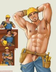 tony_(date_everything), date_everything, lemoni3, abs, armpits
