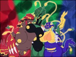 amogus, female_groudon, female_kyogre, female_rayquaza, generation_3_pokemon