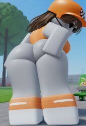 robloxian, sk8tr, roblox, 1girls, ass