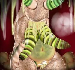 leucochloridium_paradoxum, murahachiro, 1animal, 1girls, ahe_gao