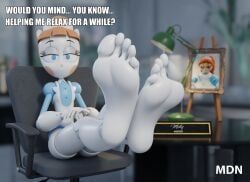 molly_the_nandroid, emmy_the_robot, feet, feet_focus, feet_up