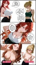 instagram, sussychan, 2girls, big_breasts, blush