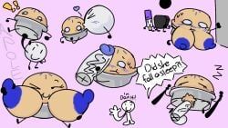 black_hole_(bfdi), dan, marker_(bfdi), pie_(bfdi), remote_(bfdi)