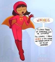 becky_botsford, wordgirl, aged_up, boots, dark-skinned_female